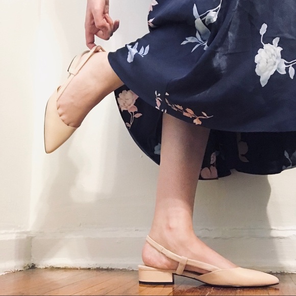 Cole Haan Slingback Pointed Toe Flats 